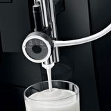 Professional nozzle for frothing milk